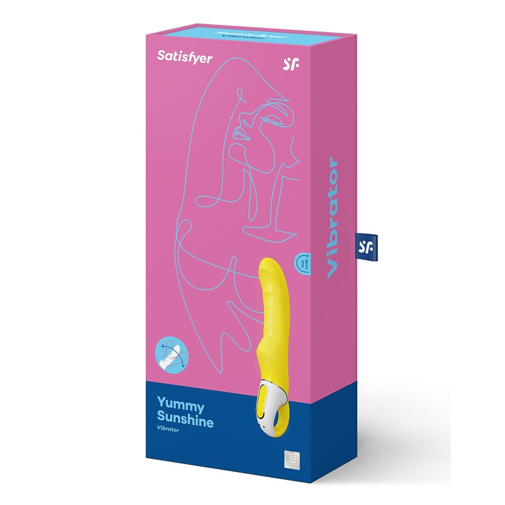 Satisfyer Yummy Sunshine G Spot Silicone Vibrator – Curved G Spot Vibrator > Sex Toys For Ladies > G-Spot Vibrators