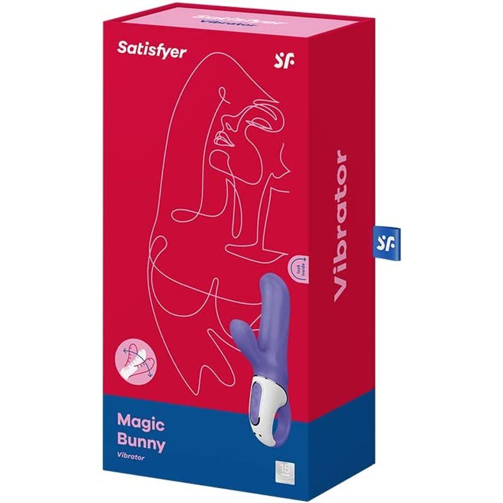 Satisfyer Magic Bunny Rechargeable Silicone G-Spot and Clitoral Dual Vibrator > Sex Toys For Ladies > G-Spot Vibrators