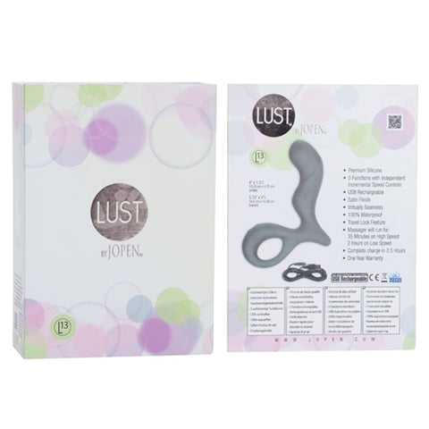 JOPEN Lust - L13 Grey Silicone 5.75" Anal Toy > Anal Range > Anal Probes