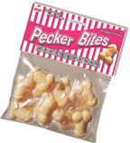 Pecker Bites Strawberry Flavored Erotic Edible Candy 16 Pcs Beige > Novelties > Candy & Edible Items