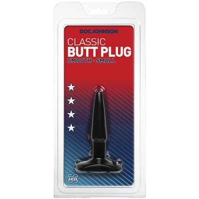 Classic Smooth Butt Plug Small Black > Anal Range > Butt Plugs