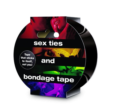 Sex Ties and Bondage Tape Black 2 Inch by 30 Feet Black Tape