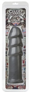 B-10 Warhead 10 Inch Anal Dildo Gun Metal Gray Dongs Big