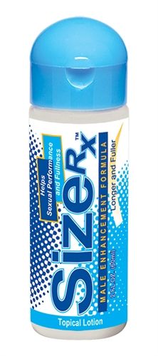 Size Rx Male Enhancement Lotion 2 Oz for Improved Firmness Blue ENHANCERS