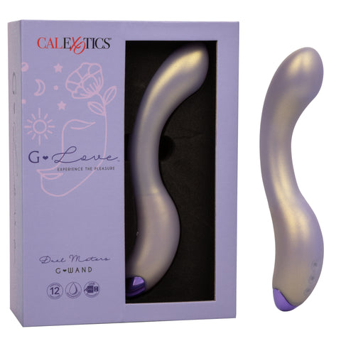 G-Love G-Wand Curved Adult Intimacy Massager with Dual Action Vibrators