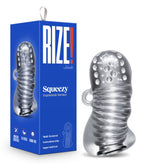Rize Squeezy (Clear) – Textured Male Masturbator Sleeve > Sex Toys For Men > Masturbators > Manual