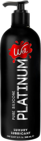 Wet Platinum Luxury Silicone Lubricant 32oz – Premium Silicone Lubricant Default Title > Lube > Silicone