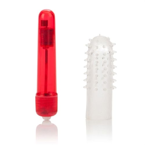 Waterproof Travel Blaster Massager with Removable Sleeve Blue STIMULATORS