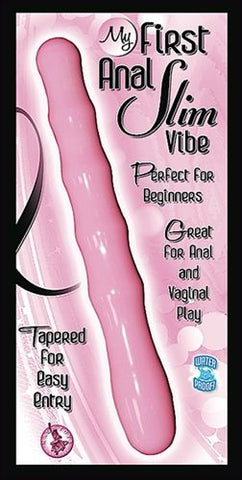 My First Slim Waterproof Anal Vibrator with 10 Functions Pink ANAL TOYS