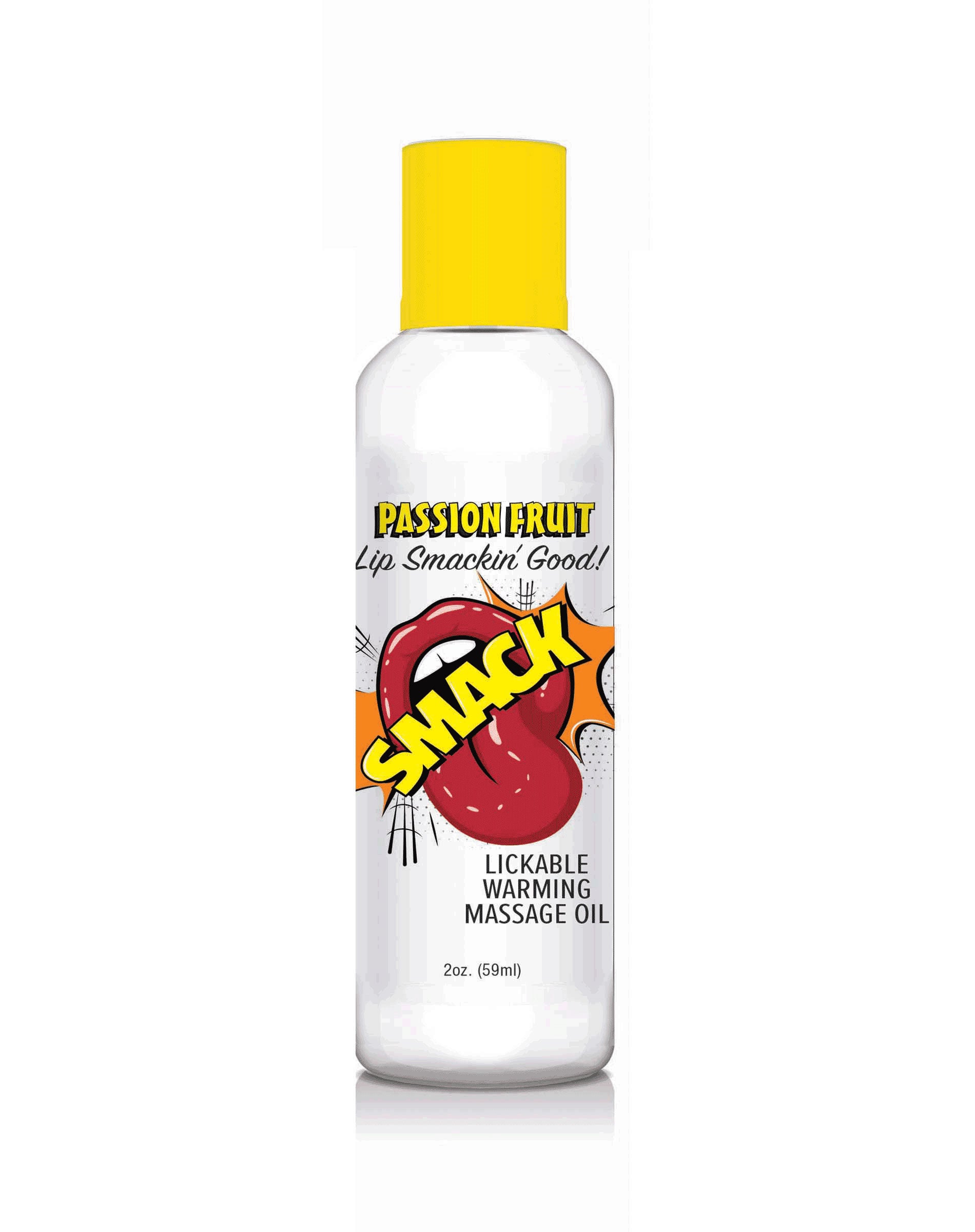 Smack Passion Fruit Warming Lickable Massage Oil 2 oz > Essentials > Massage Oil