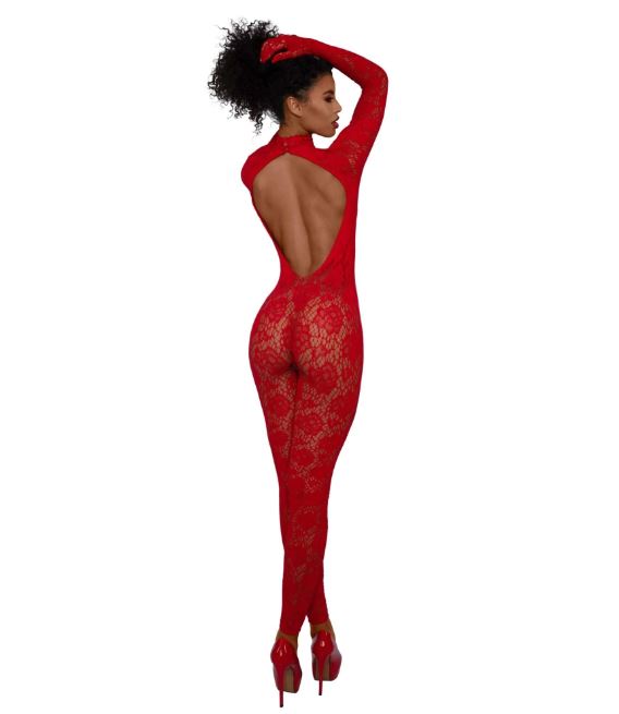 Gloved Bodystocking Dmnd – Nylon Spandex Bodystocking > Clothes > Bodies and Playsuits