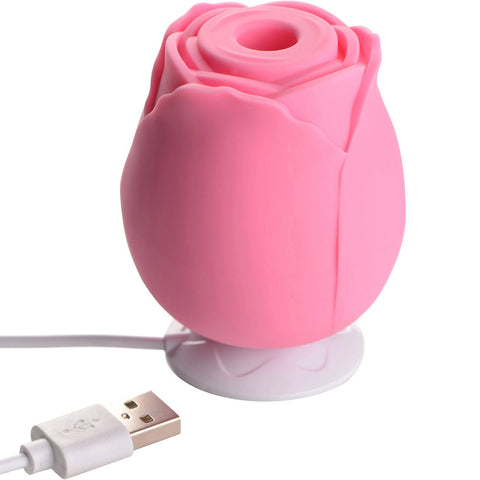 10X Wild Rose Silicone Suction Stimulator Pink Pink Rose Stimulators