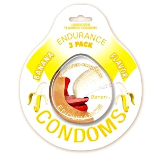 Endurance Condoms - Strawberry - 3 Pack > Essentials > Condoms