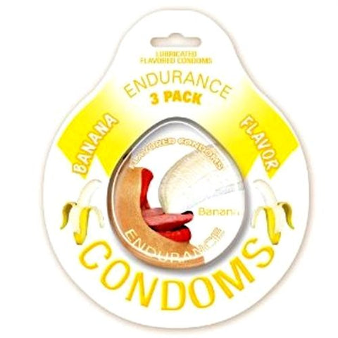Endurance Condoms - Strawberry - 3 Pack > Essentials > Condoms