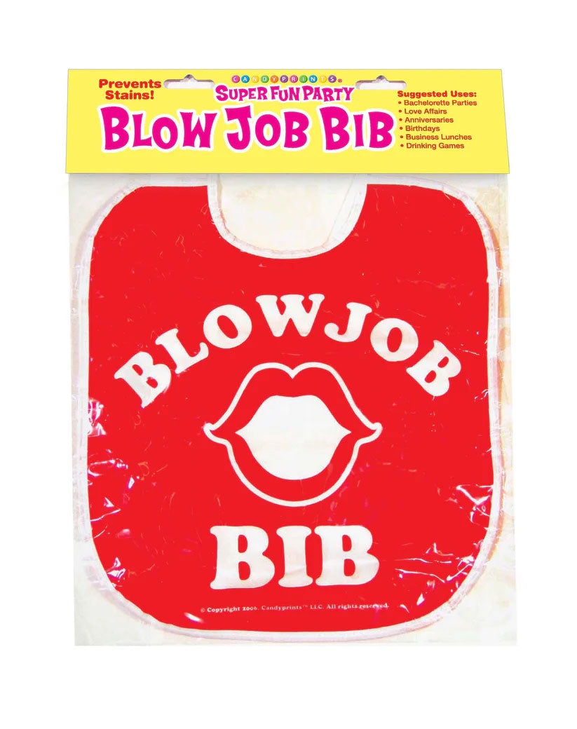 Blow Job Bib Novelty Accessory Oversized Cheeky Slogan Party Bib Fun Accessory > Novelties > Bachelor & Bachelorette Items