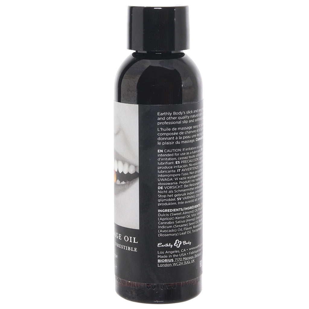 Edible Massage Oil 2oz/60ml in Strawberry