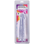 Crystal Jellies 9 Inch Realistic Dildo Suction Cup Base Clear > Dildos > Realistic Dildos