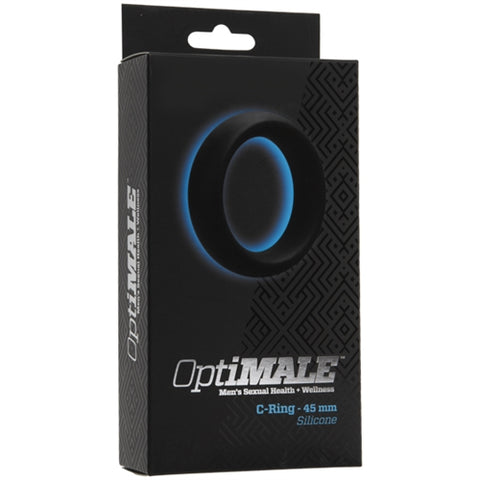 Optimale Thick 45mm Silicone Cock Ring Black for Men Pleasure