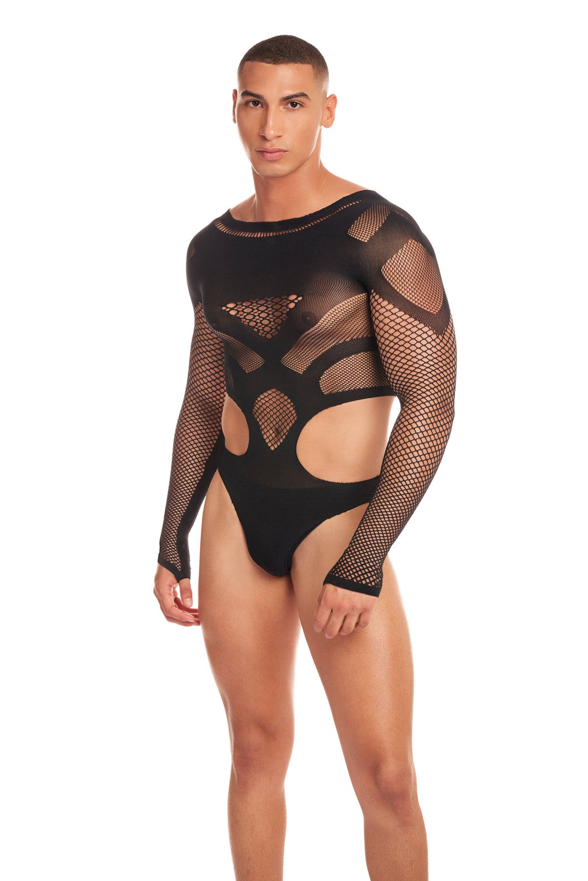 Out of Orbit Black Bodysuit Large XL Nylon Spandex Blend Black Bodystocking