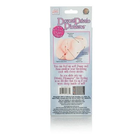 Devons Private Pleasure Ribbed Pussy and Anal Masturbator Sleeve Strokers - Manual
