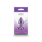 Rear Assets Petite Round Gem Metal Butt Plug – 6 cm Anal Plug with Jewel Base > Anal Range > Jewel Butt Plugs
