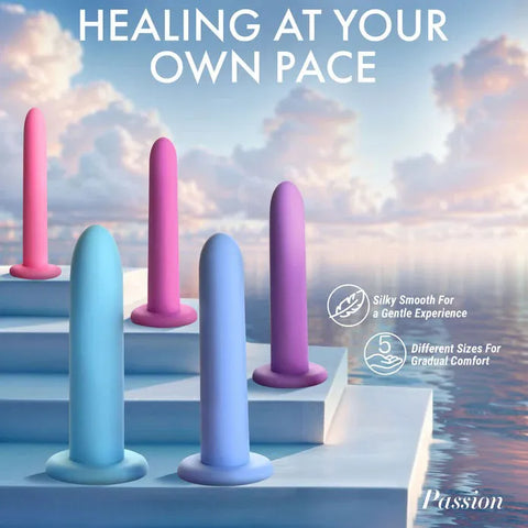 Silicone Pelvic Kegel Exerciser Set – Body-Safe Silicone Dilator & Kegel Exercise Set > Sex Toys > Dilators