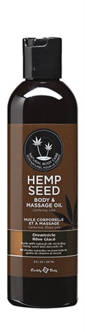 Dreamsicle Hemp Seed Massage and Body Oil Tangerine and Plum Scented 237 ml Default Title Massage Oil
