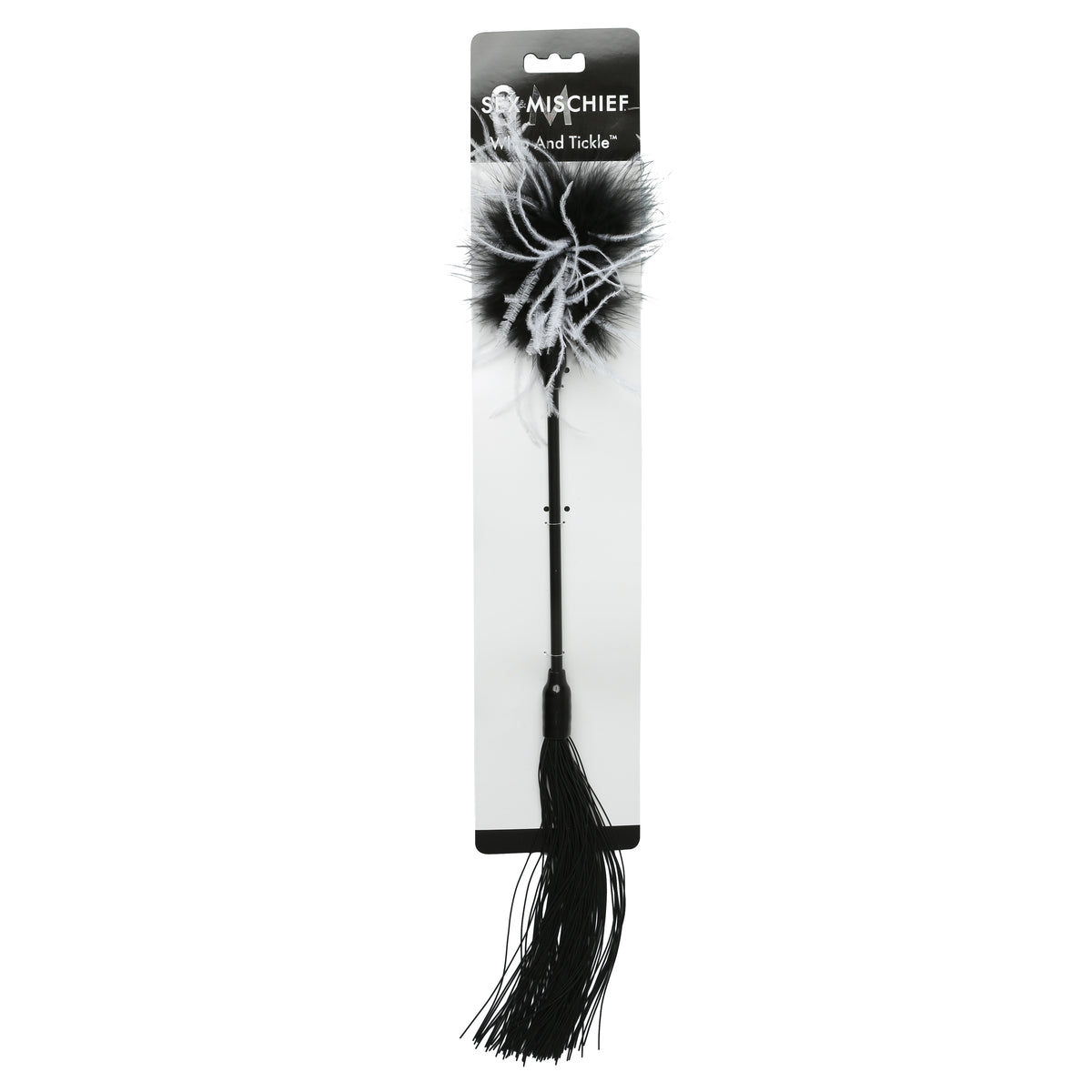 Sex and Mischief Whip and Feather Tickler Black > Bondage Gear > Ticklers