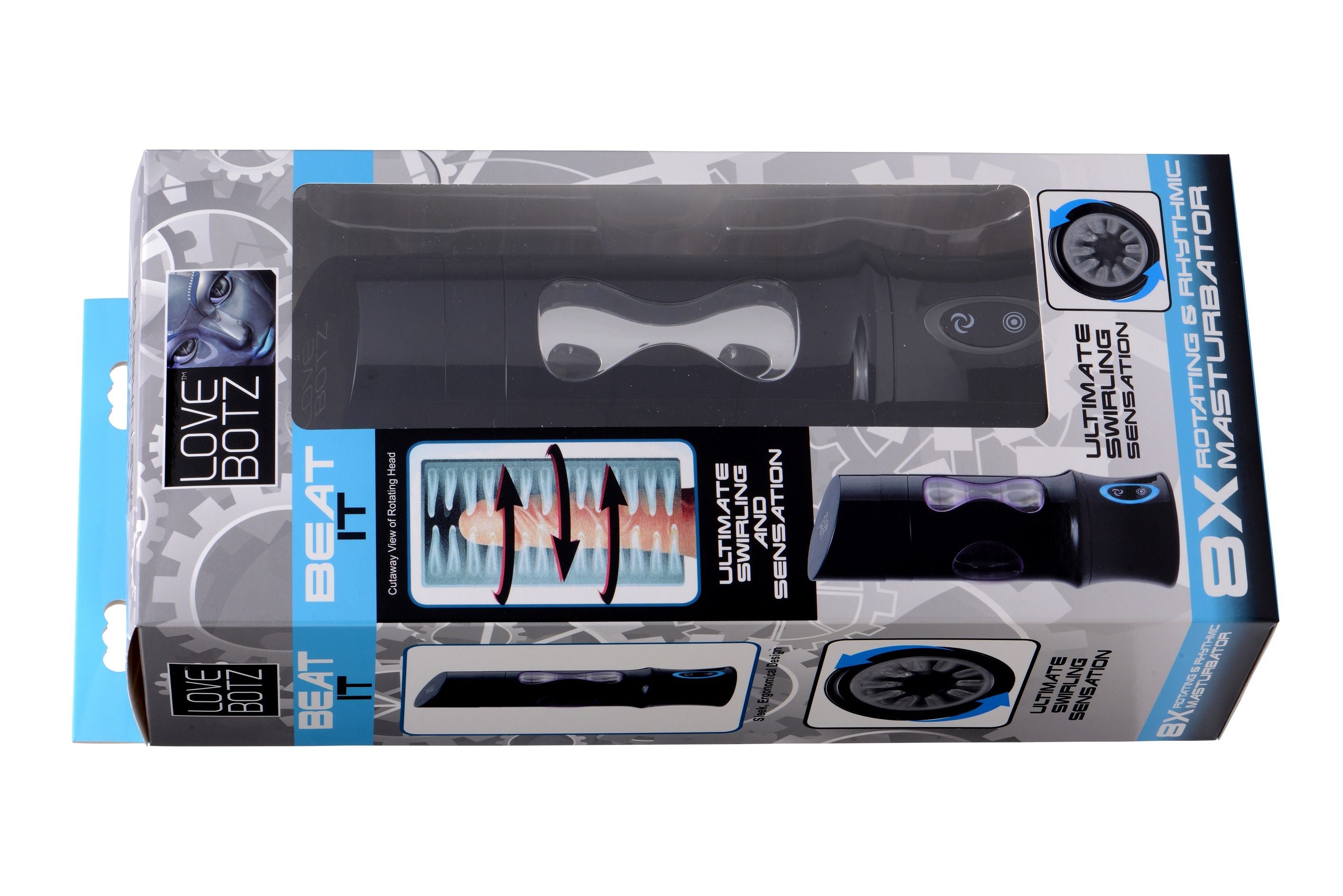 Love Botz Rotating Rhythmic Masturbator with 8 Speeds > Sex Toys For Men > Masturbators > Vibrating