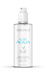 Wicked Simply Aqua Water Based Lubricant 70ml Bottle White > Lube > Water Based