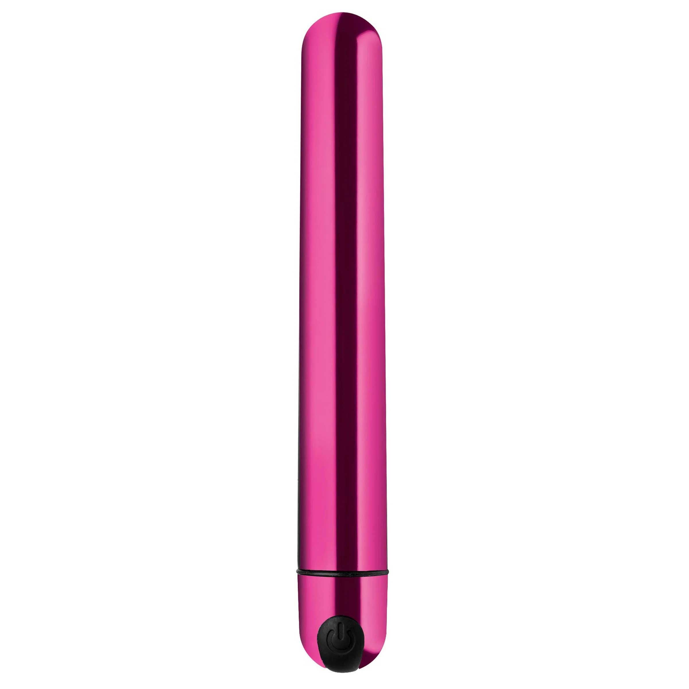 Slim Metallic Pink Bullet Vibrator USB Rechargeable Adult Toy BULLETS
