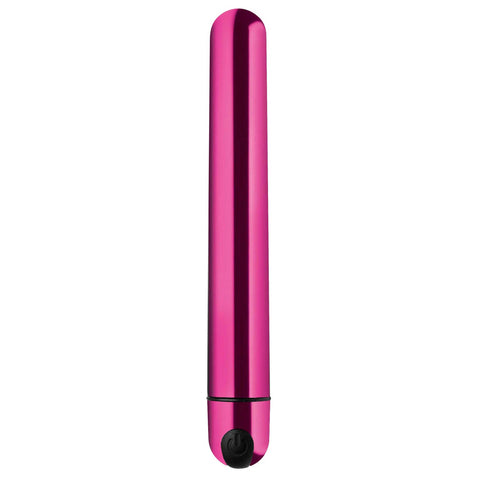 Slim Metallic Pink Bullet Vibrator USB Rechargeable Adult Toy BULLETS