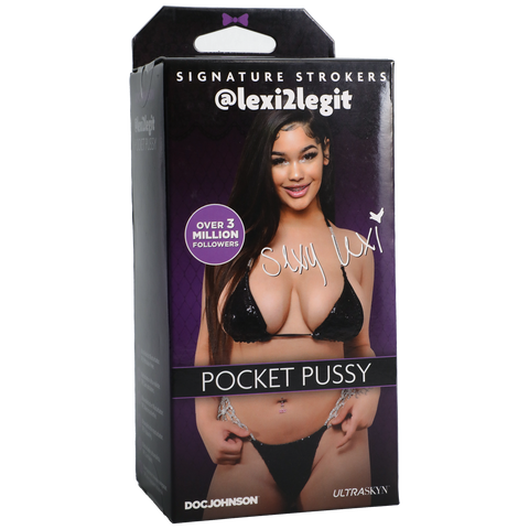 Signature Strokers Girls of Social Media Lexi2Legit – Ultraskyn Pocket Pussy Tan Strokers - Celebrity