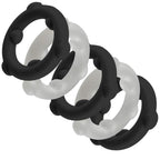 Gearheads 5 Pack Spinner Rings (Black Vapor) – Stretchy Silicone Cock Rings > Cock Ring > Sets