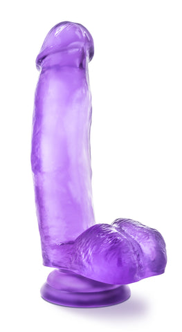 B Yours Sweet N Hard 1 Purple Realistic Dildo with Suction Cup DONGS