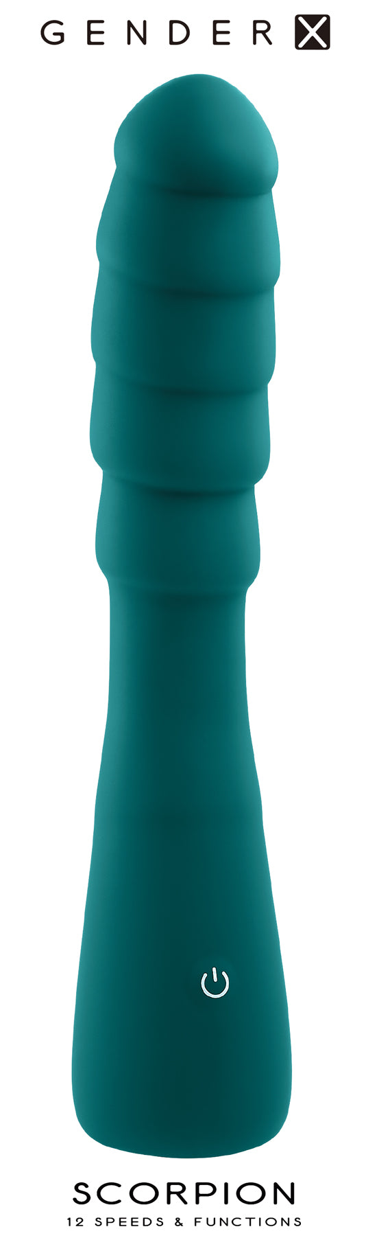 Gender X SCORPION Vibrator 21.2 cm Long Ribbed Design Green Vibrators