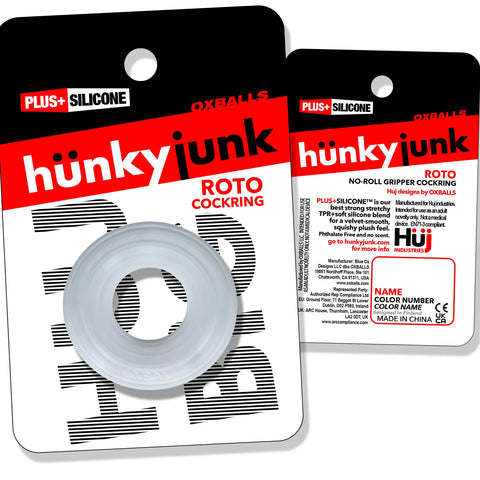 Roto Grooved Gripper-Ribbed Cockring Black Fog > Cock Ring > Single