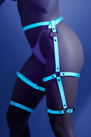 Light Blue Adjustable Leg Harness One Size Adult Intimacy