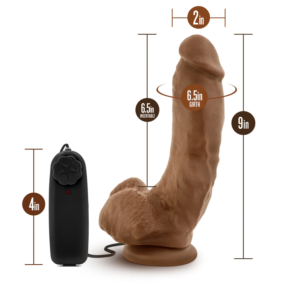 Coverboy The Boxer – 9 Inch Remote-Controlled Suction Cup Dildo > Vibrators > Realistic Vibrators