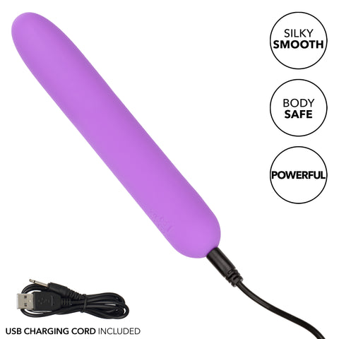 Bliss Liquid Silicone Mini Vibe Purple Rechargeable 10-Speed 4-Inch Vibrator BULLETS