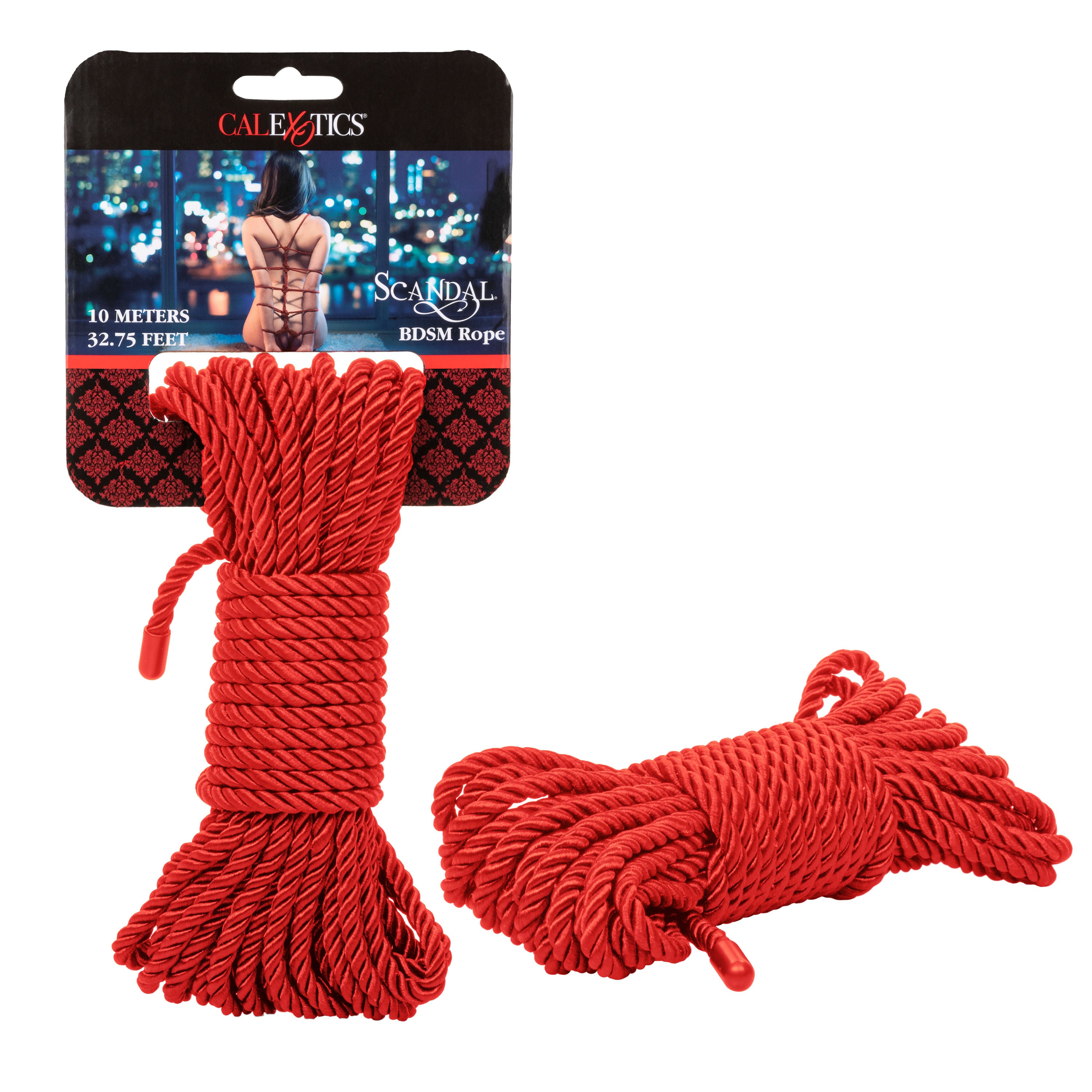 Scandal Red BDSM Rope 32.75ft Shibari Bondage Rope Toy Rope