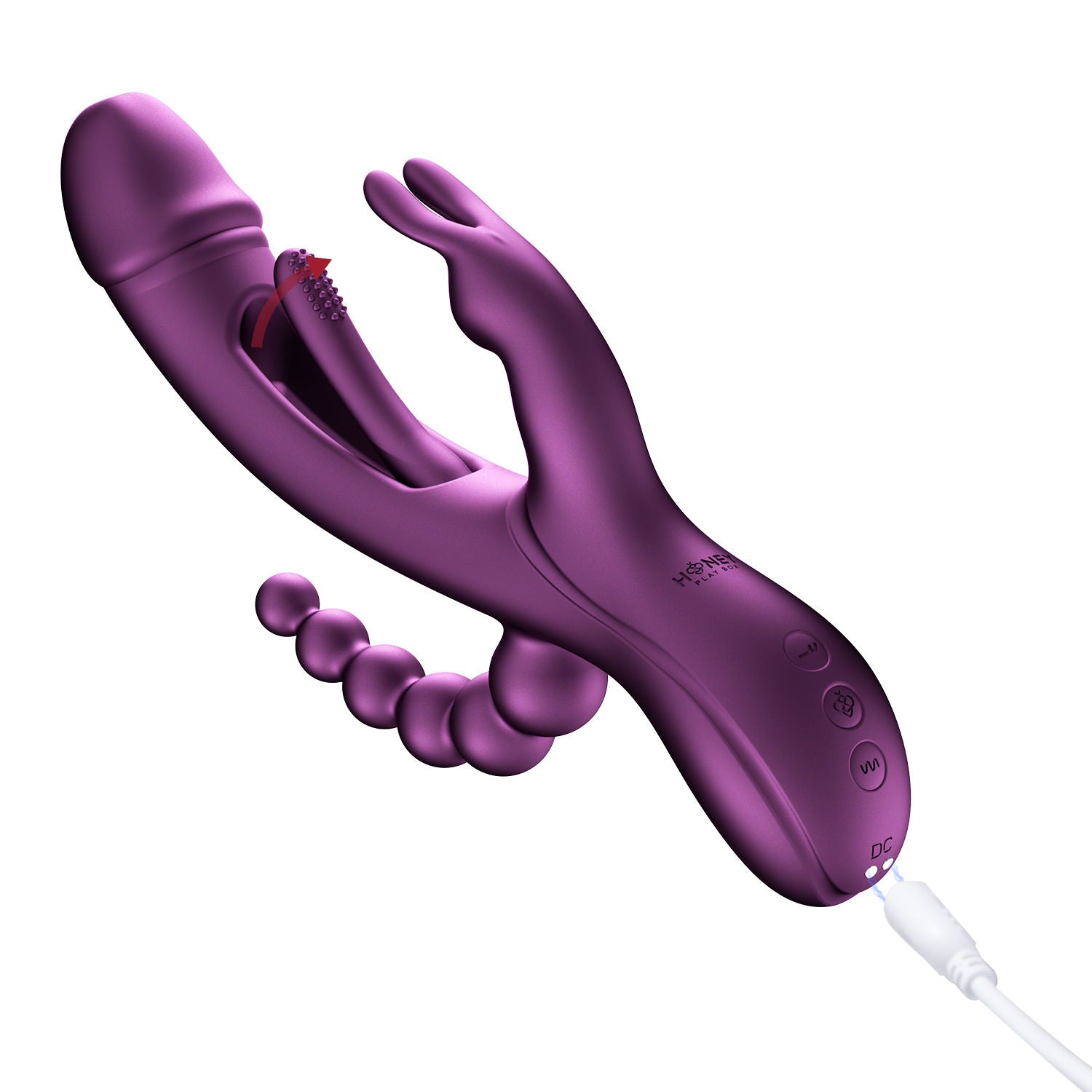 Trilux App Controlled Rabbit Vibrator Rechargeable Purple Toy VIBRATORS-RABBIT-MULTI