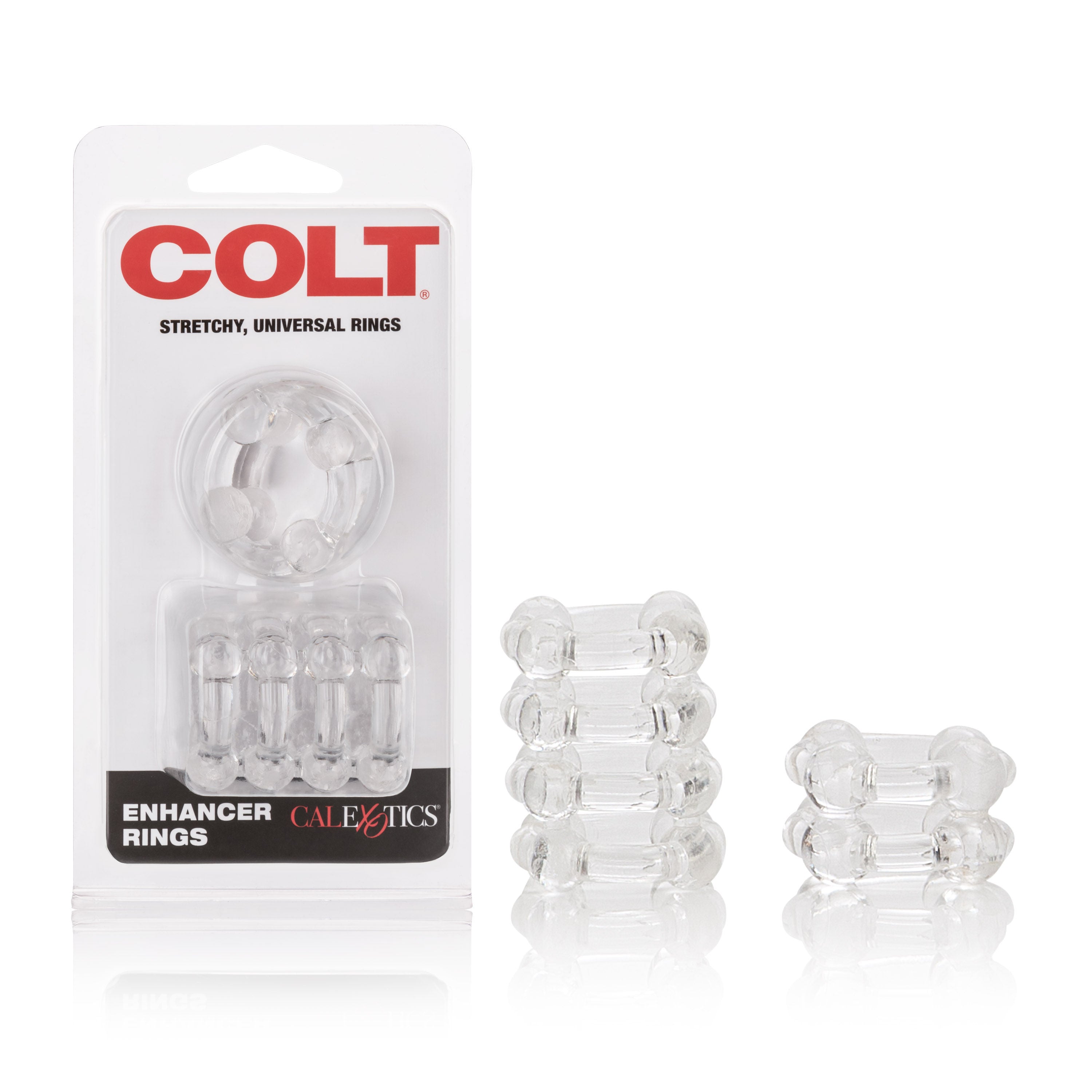 Colt Enhancer Ring (Smoke) – Soft Stretchy Silicone Erection Enhancer Rings Set of 2 > Cock Ring > Sets