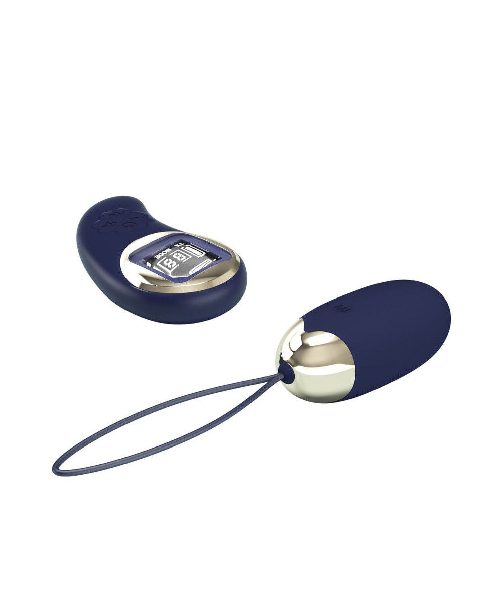 Mina Remote Control Vibrating Egg for Adult Intimate Play Blue BULLETS