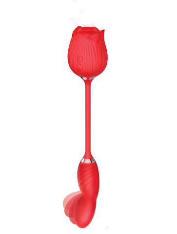 Wild Rose Come Hither & Suction Vibrator Rose Stimulators