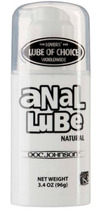 Doc Johnson Anal Lube – Natural Long-Lasting 3.4 Oz Lubricant