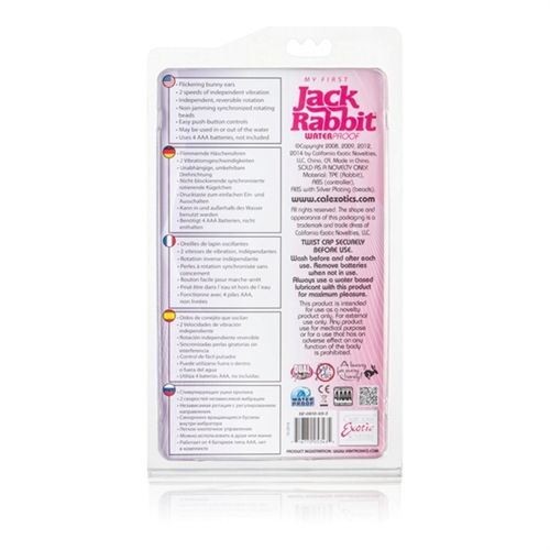 My First Jack Rabbit Vibrator with Rotating Beads and Soft Head VIBRATORS-RABBIT