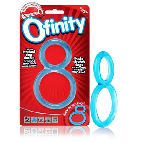 Ofinity Blue Double Erection Cock Ring for Enhanced Stamina Blue COCK RINGS
