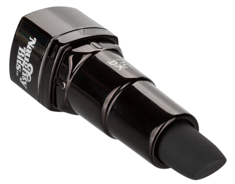 Naughty Bits Evil Bitch Black Lipstick Vibrator 4-Inch Rechargeable Waterproof Silicone Massager BULLETS