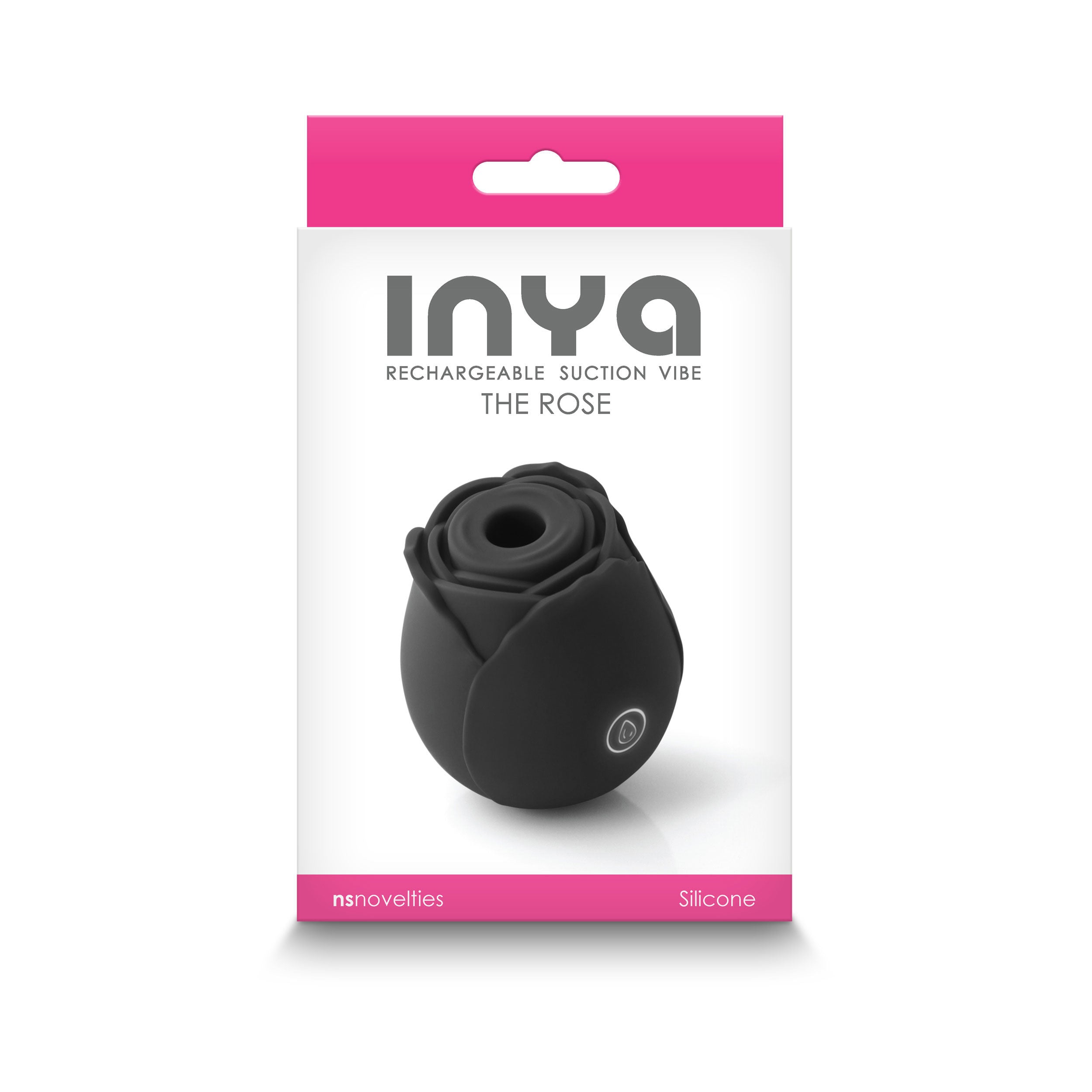Inya The Rose (Black) – Rechargeable Waterproof Suction Vibrator > Sex Toys For Ladies > Rose Stimulators